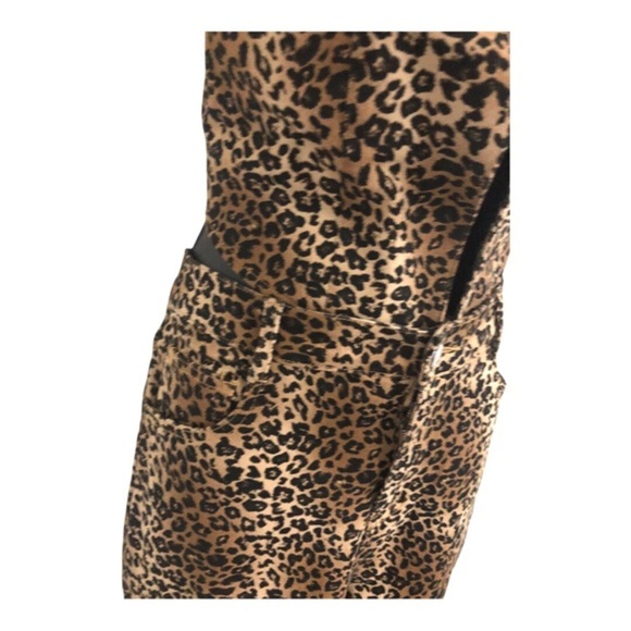Cheetah‎ animal print khaki twill look rodeo style jeans pants size Medium new - Picture 13 of 16